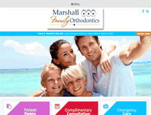 Tablet Screenshot of marshallsmile.com